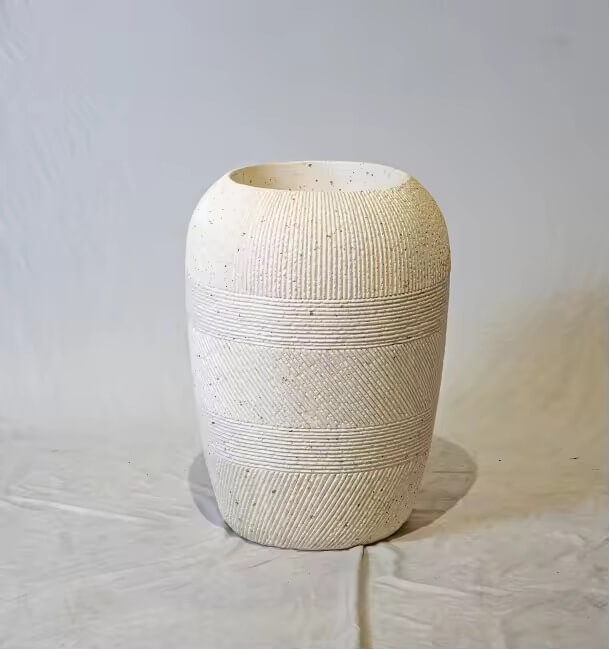 LOA-0290 Tall Textured Fiberglass Planter